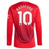 Camiseta de fútbol Manga Larga Manchester United Rashford 10 Primera Equipación 2024-25 - Hombre